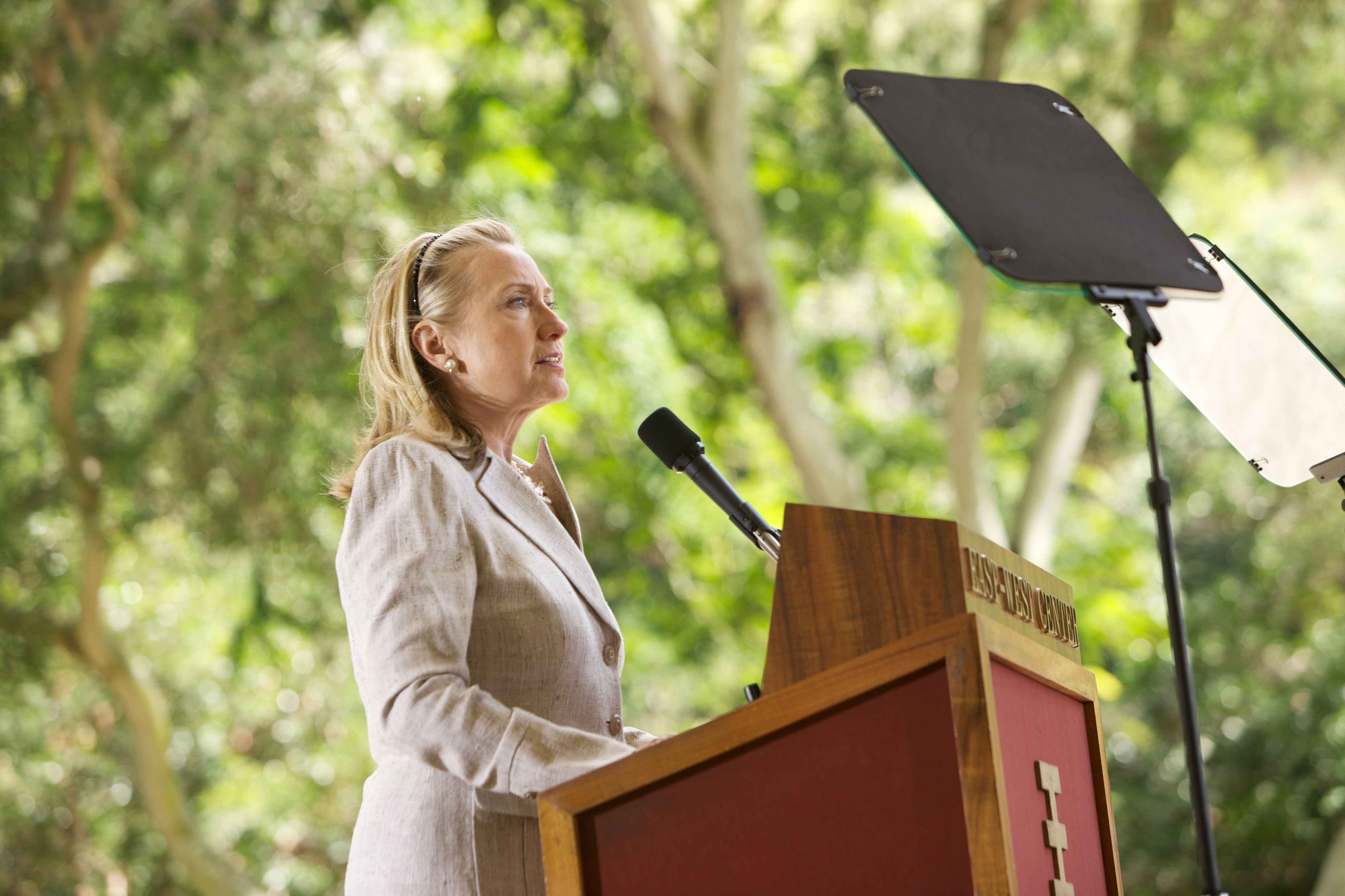Hillary Clinton at East West Center