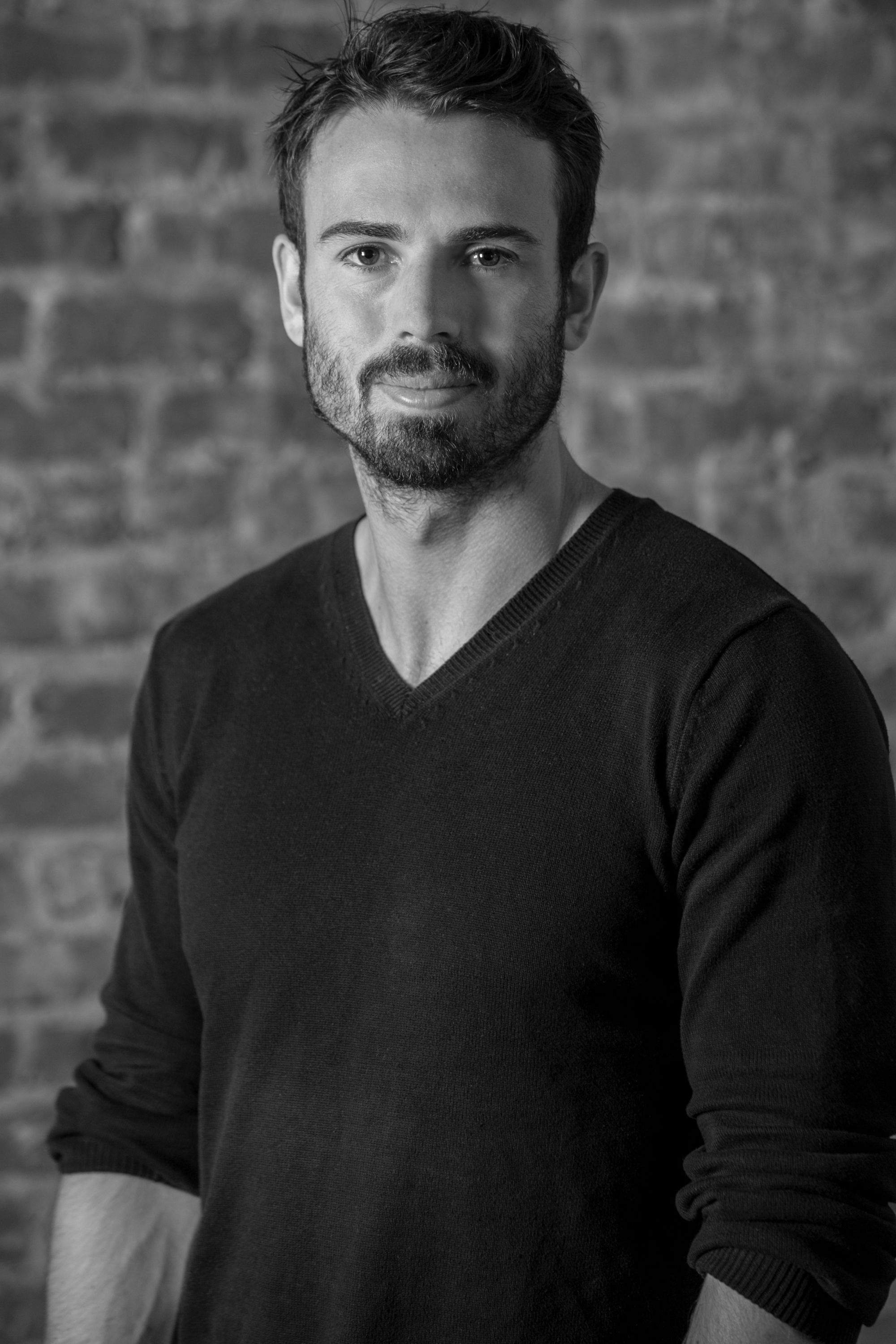 Black and white portrait