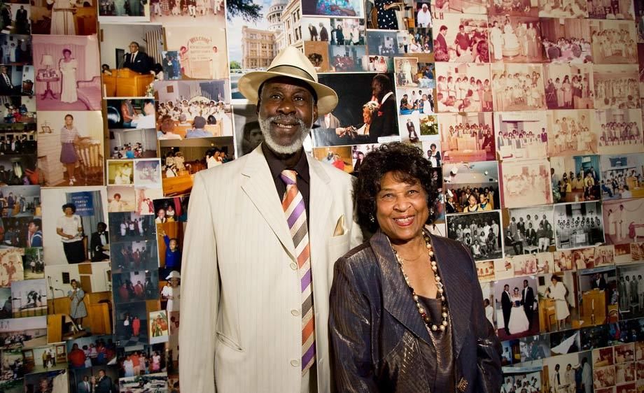 Celebrating 35 years of service to their church, New Mount Calvary Church, in Fort Worth, Texas Rev. and Mrs. Tom Franklin