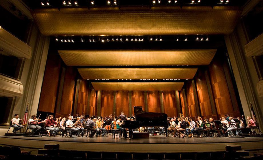 Bass Hall, Fort Worth, Texas Fort Worth Symphony Orchestra Practice