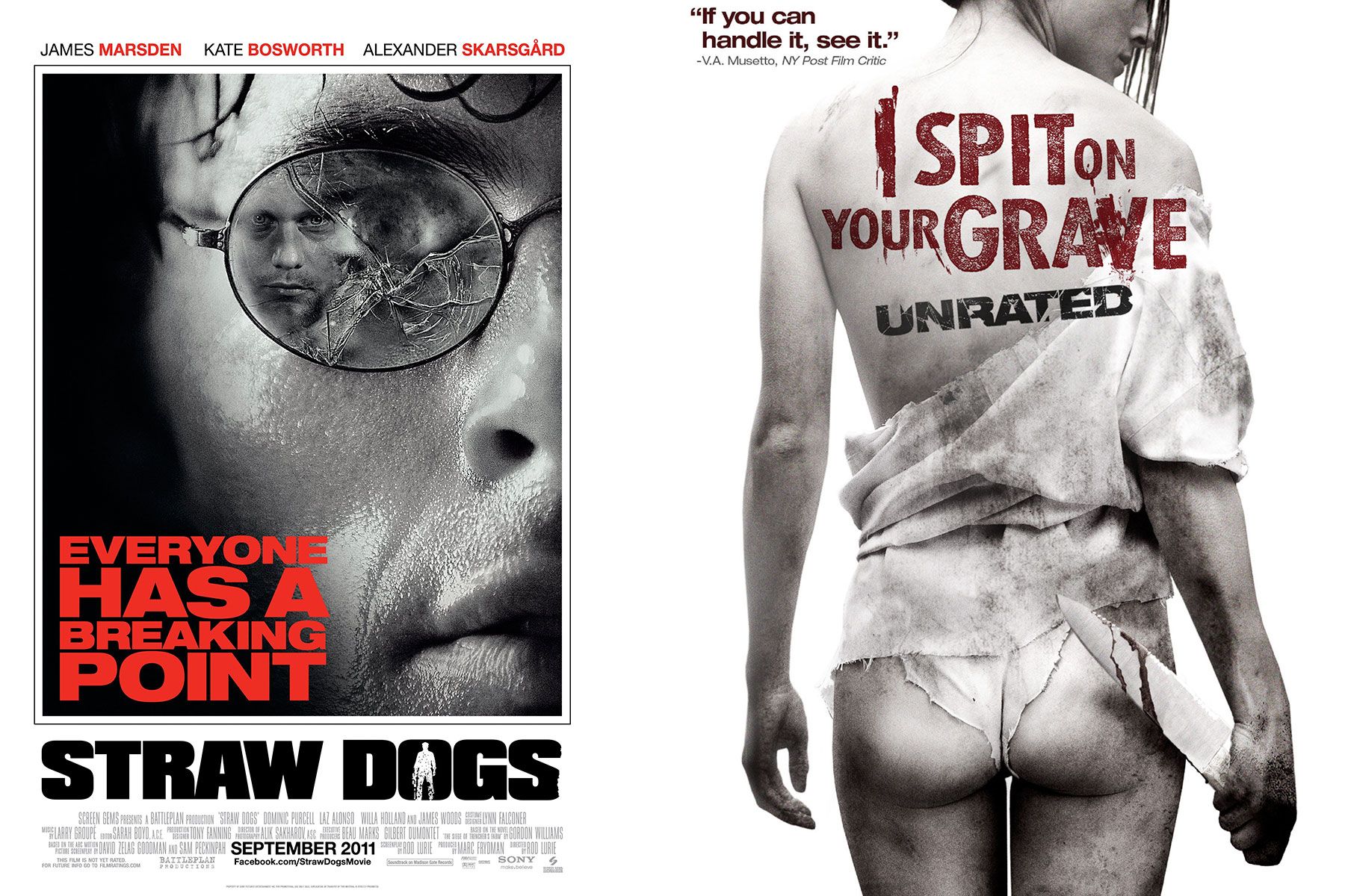 I Spit on Your Grave, Straw Dogs