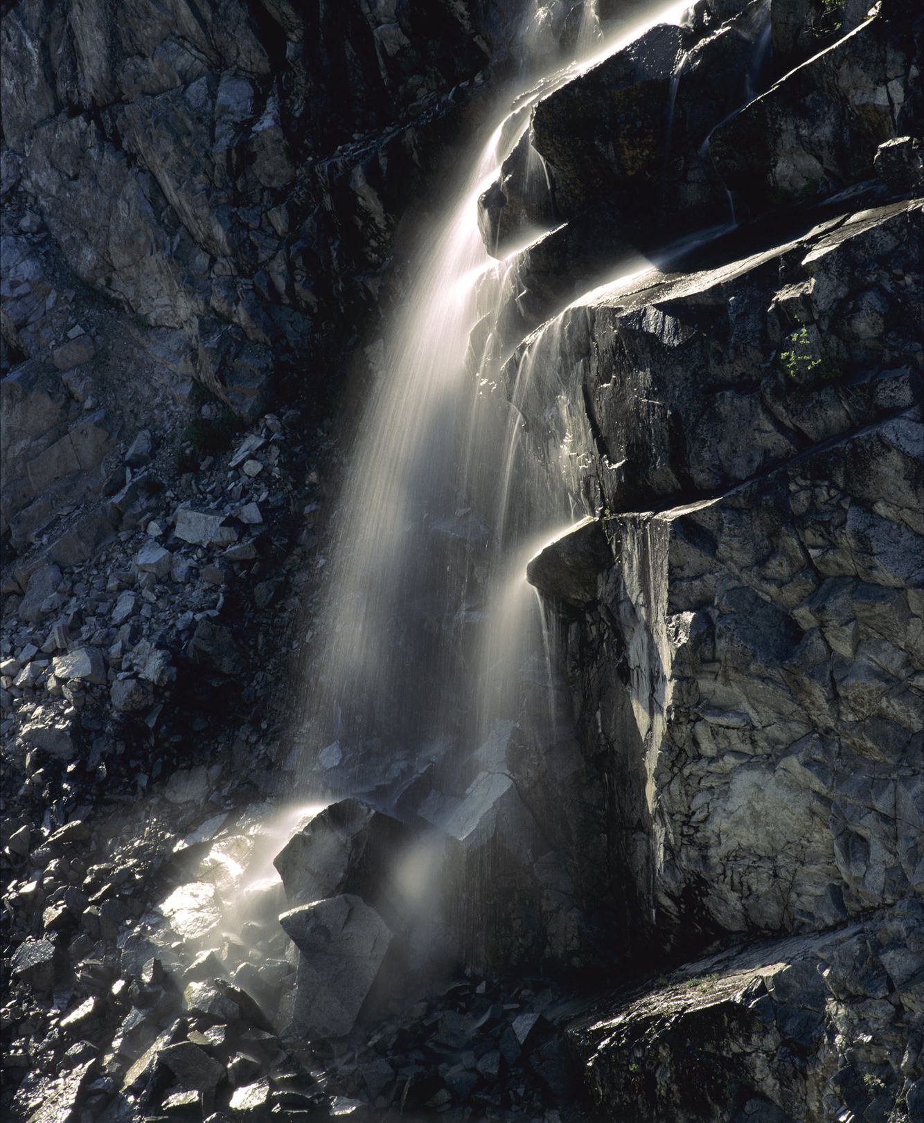 Snowcap Lake Waterfall