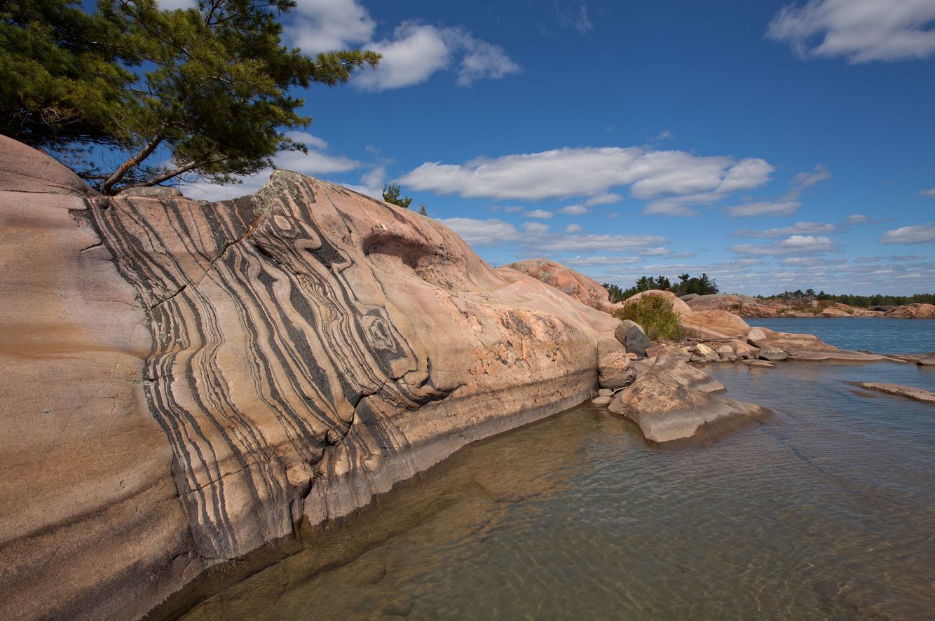 Painted Rocks in Georgian Bay