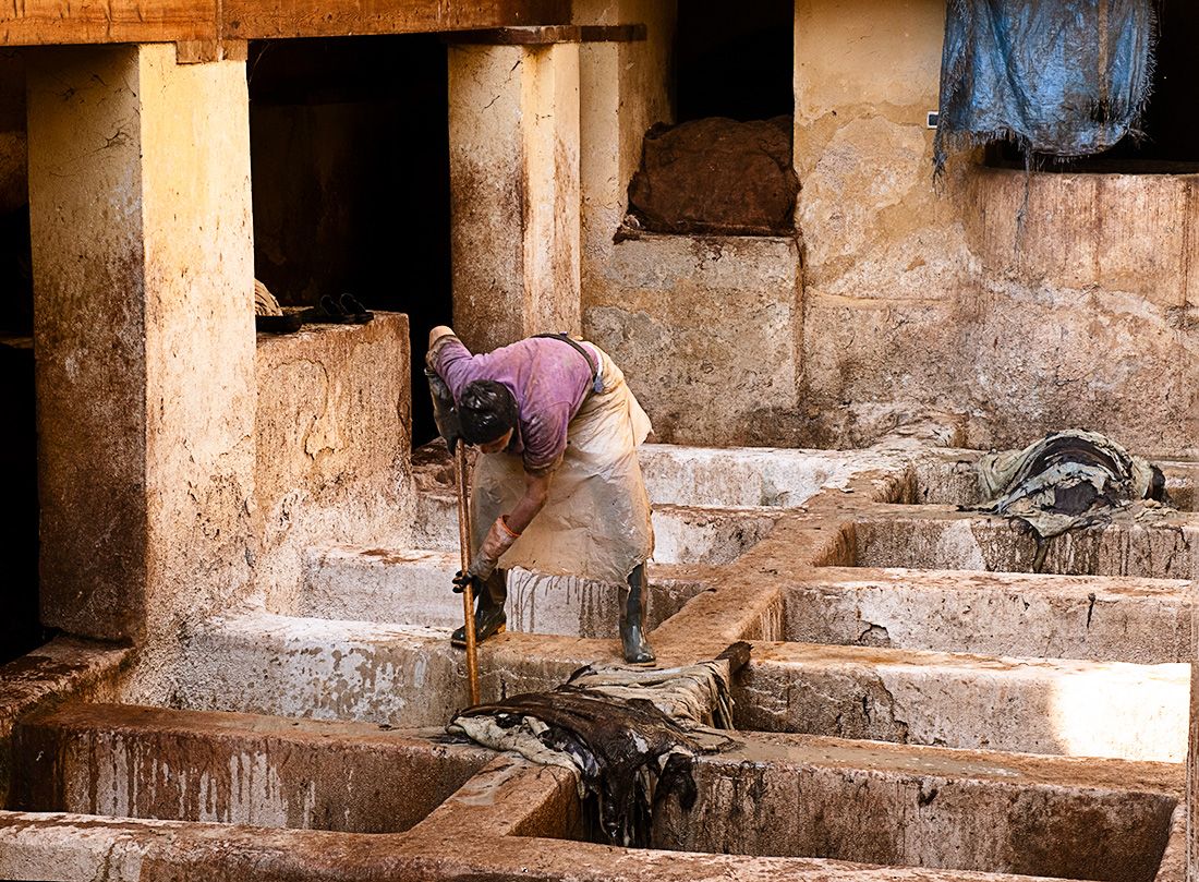 Leather Tanning 2, Morocco