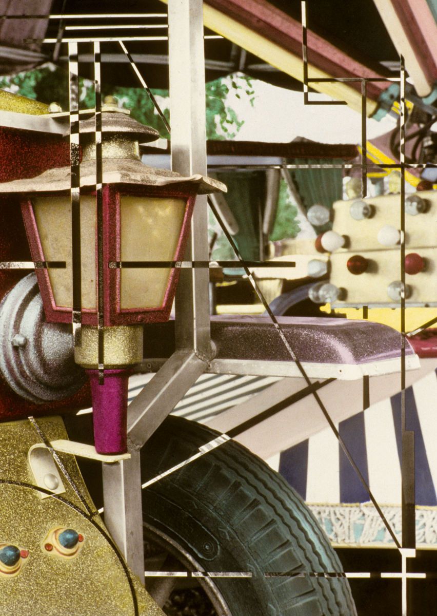 Painted Silver Print Car Ride Front View 4 1987