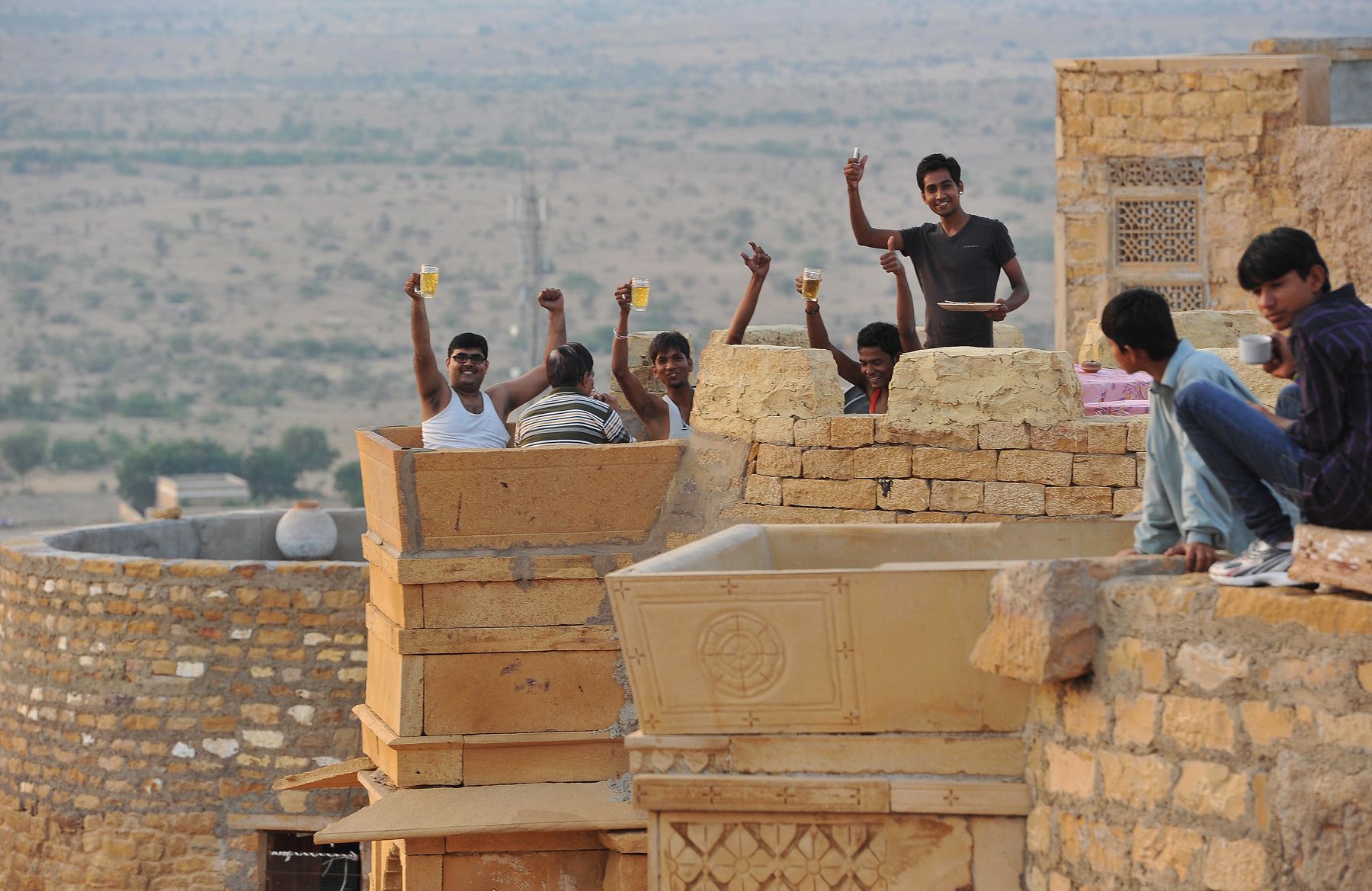 Dawn in the Thar desert