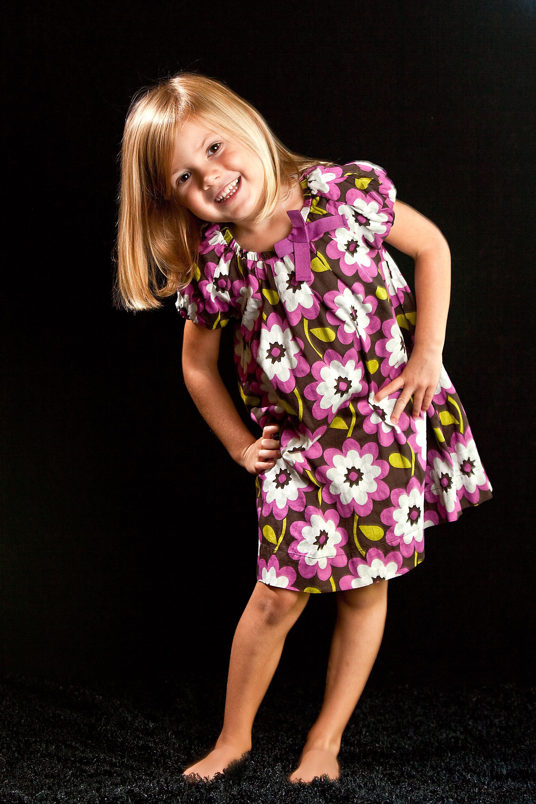 Georgia girl with flowers