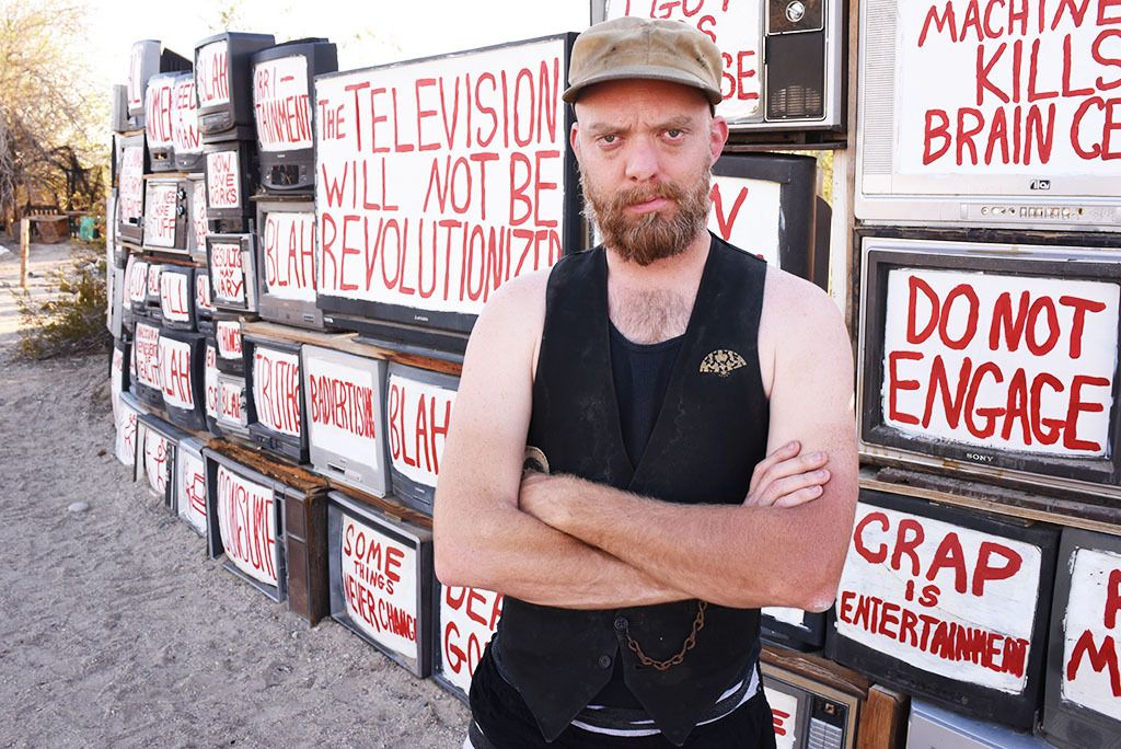 Flip Cassidy, artist'The Television Will Not Be Revolutionized'"I started out to be a musician and photographer. The interesting thing about the wall is that it was built on a whim then left in the middle of nowhere. And yet it's the most photographed piec