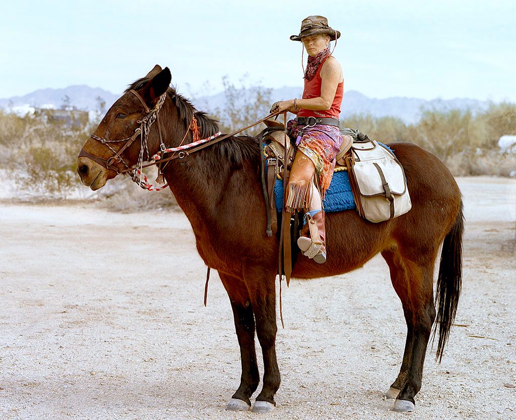 'Half Pynt' and her mule 'Bisquit'Seasonal Slabbers"Do you know what time it is?"