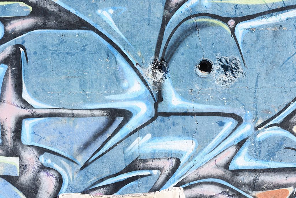 Grafitti (Detail)Skate Park. Low Road