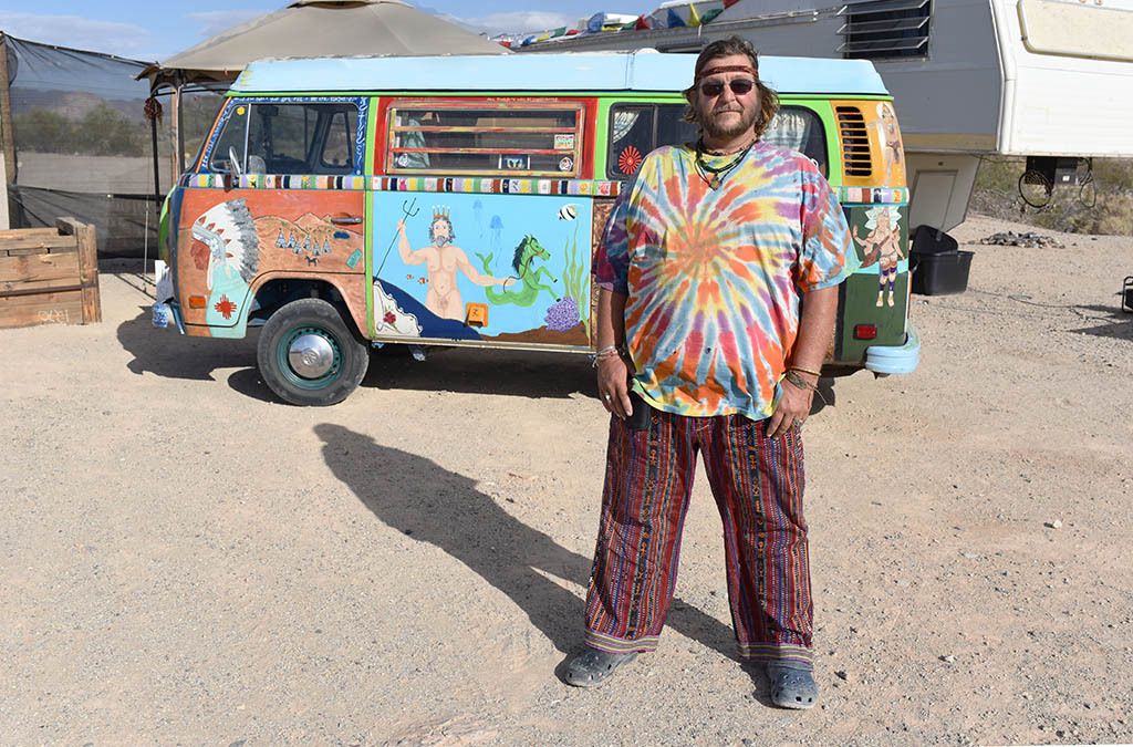 'Balu'Seasonal SlabberBeal Road"There may be better places on earth for some. But Slab City is like life - it's what u make of it."