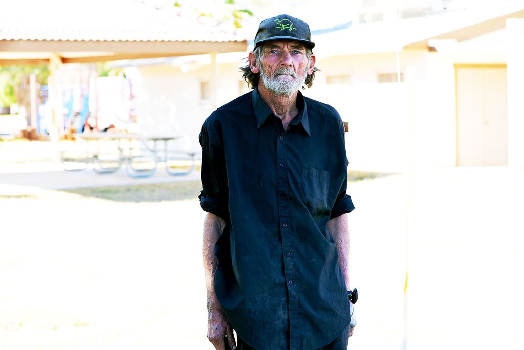 Carl HicksSlabberRaised his children in Slab City"Things have gone from bad to worse. People used to clean up after themselves. Now the hippie-types just leave a mess."