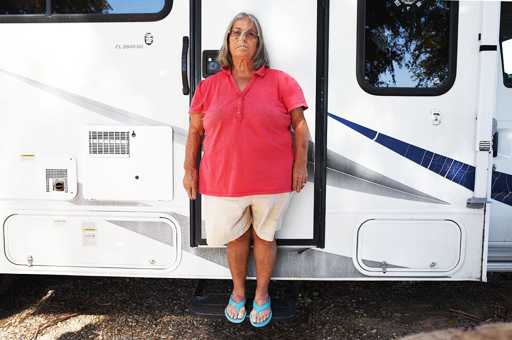 Ambika's RV"Can't take the heat. May stay 6 to 8 months. I've been a roamer all my life."