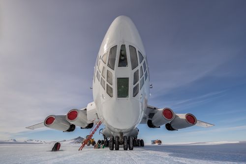 Landing on the Glacier