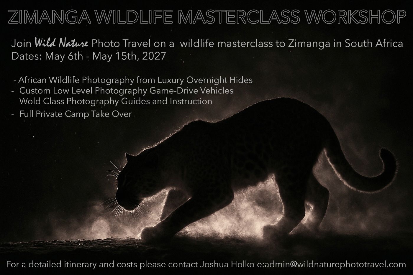 Zimanga 2027 Wildlife Masterclass