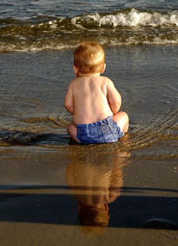 on the beach family photography