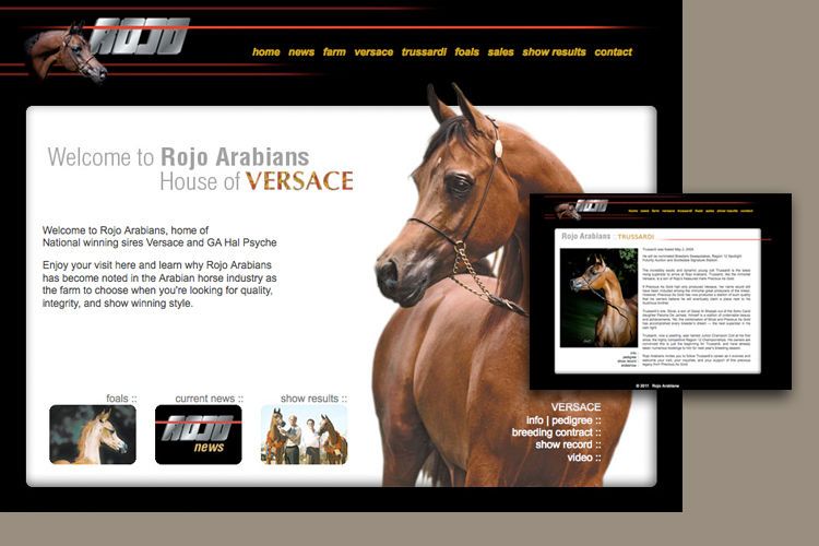Rojo Arabians web site