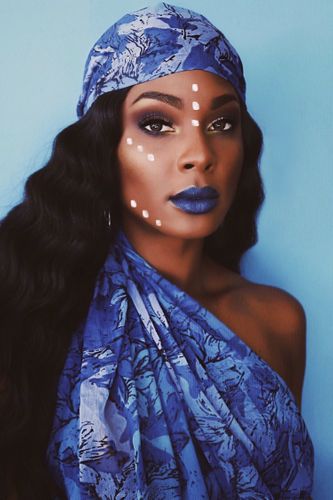 Lanisha-Cole-Image-2019-tribal-style-makeup-and-blue-lipstick.JPEG