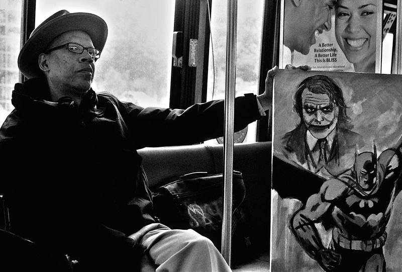 MAN ON THE BUS
