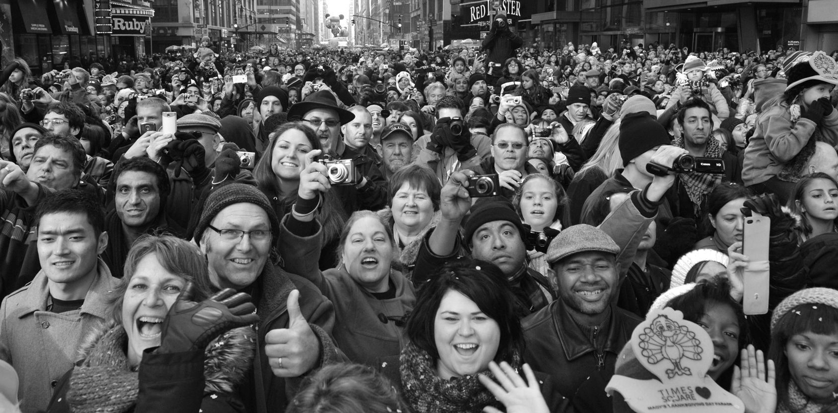 THE MACY's THANKSGIVING DAY PARADE.