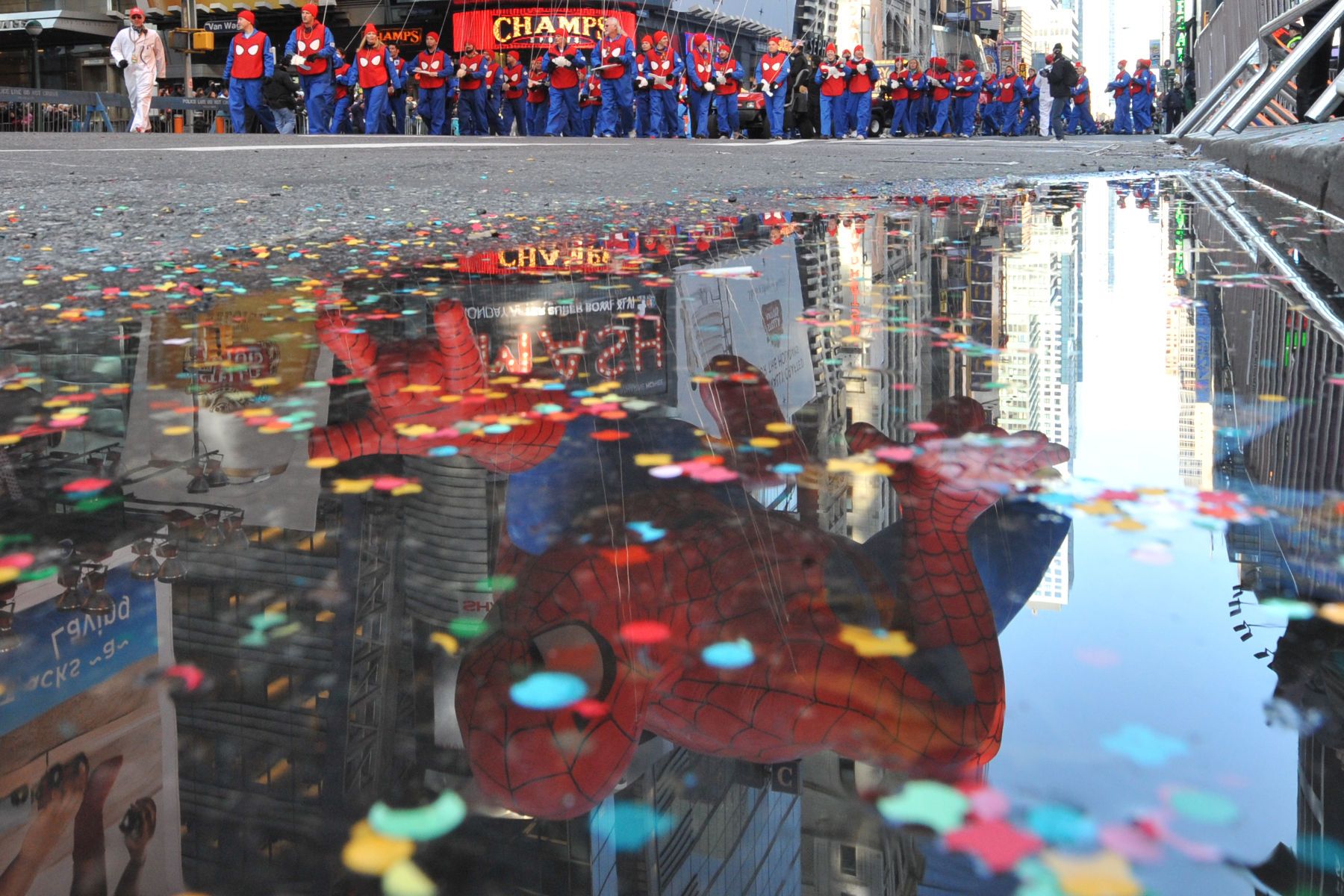 THE MACY's THANKSGIVING DAY PARADE.