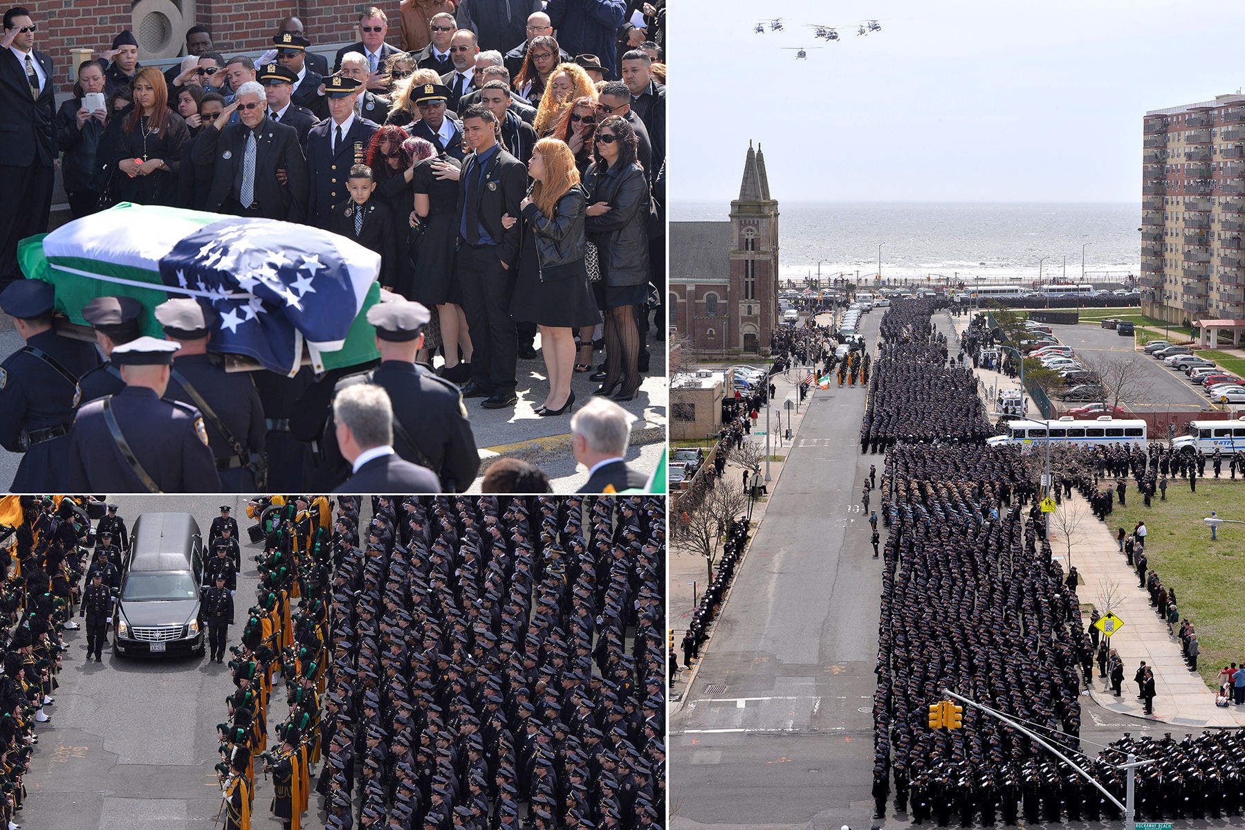 Funeral for police officer DENNIS GUERRA.April 14th, 2014