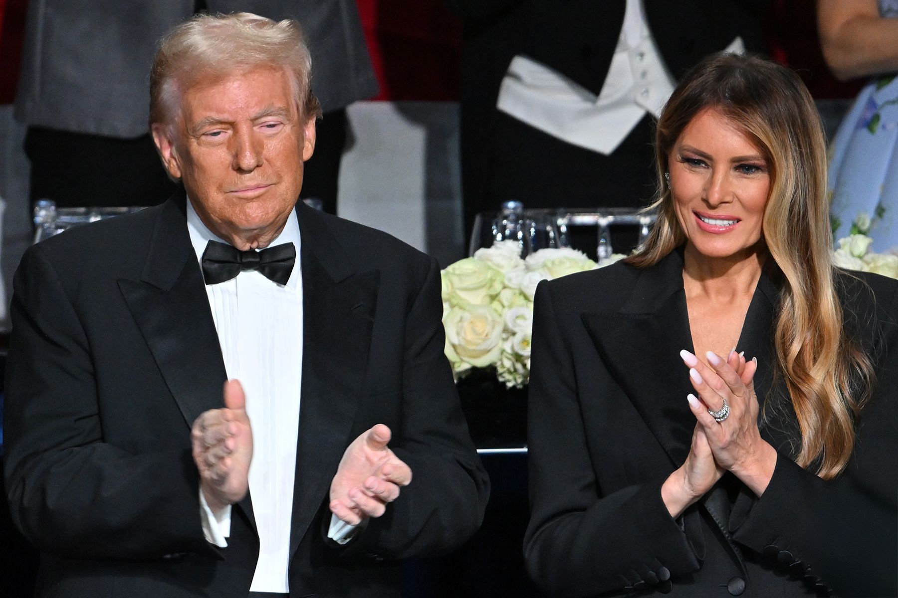 The 45th US President Donald J. Trump and First Lady Melania Trump at the 79th Annual Al Smith Dinner in New York City