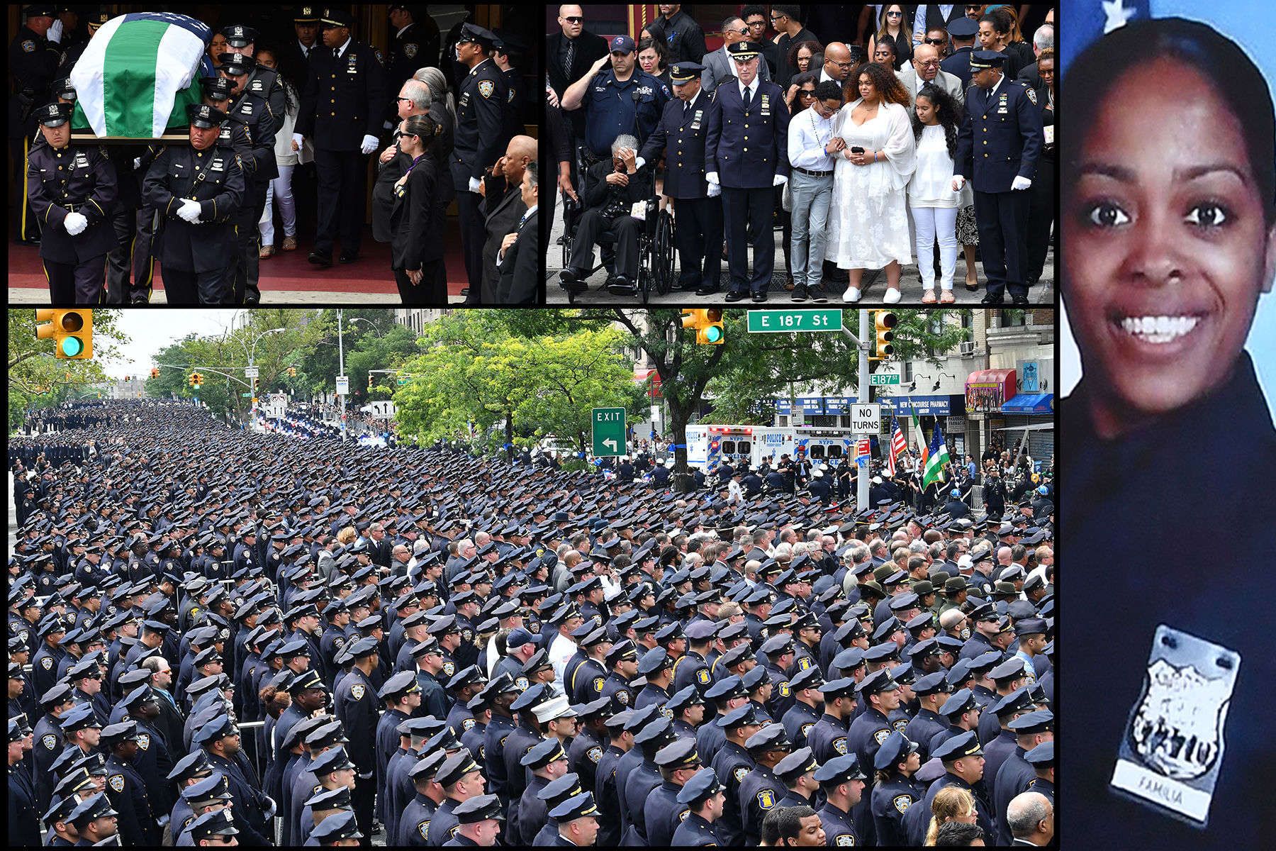 NYPD funeral for police officer Miosotis Familia