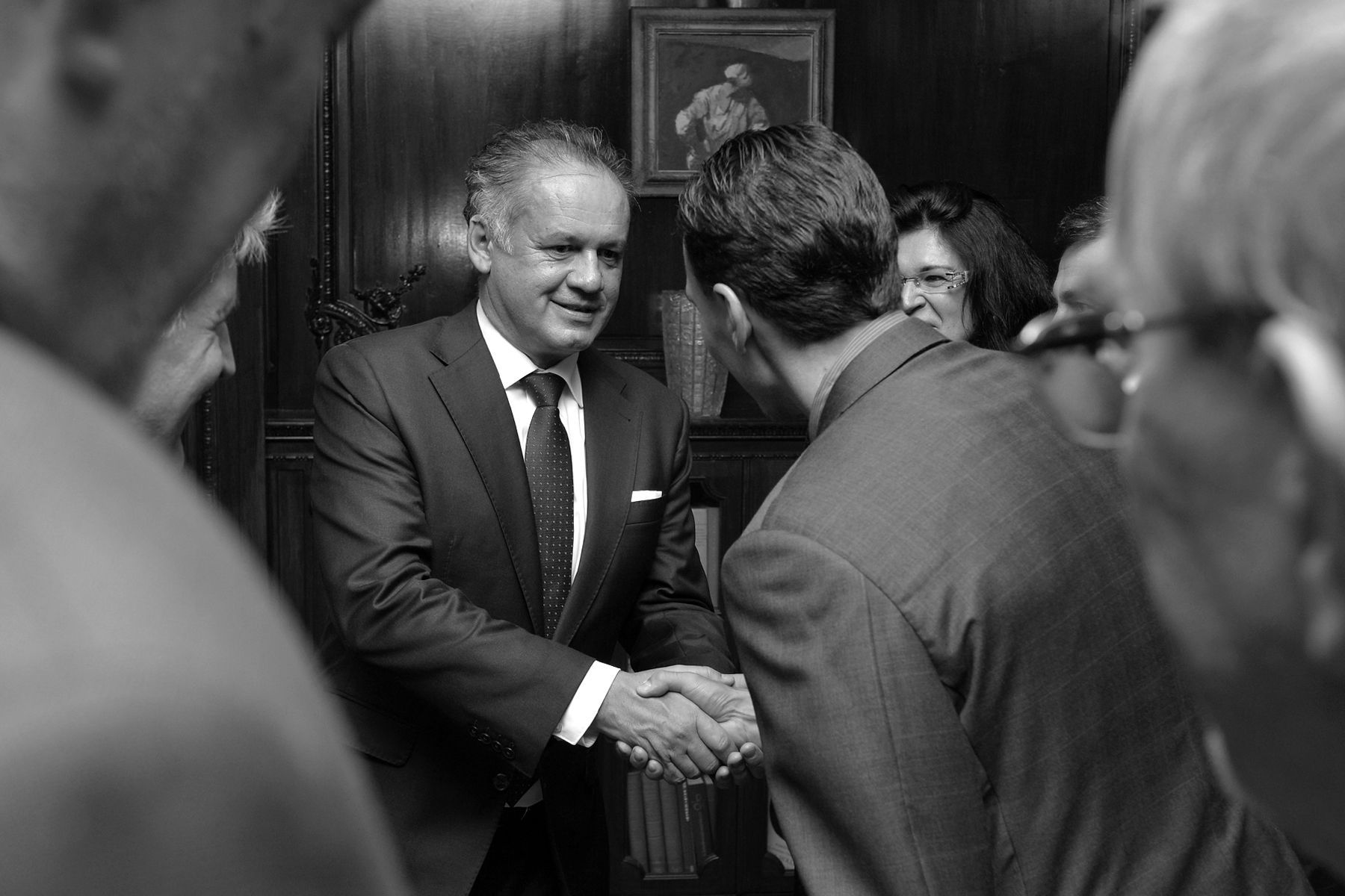 President of Slovakia Andrej Kiska and Mirodslav Satan