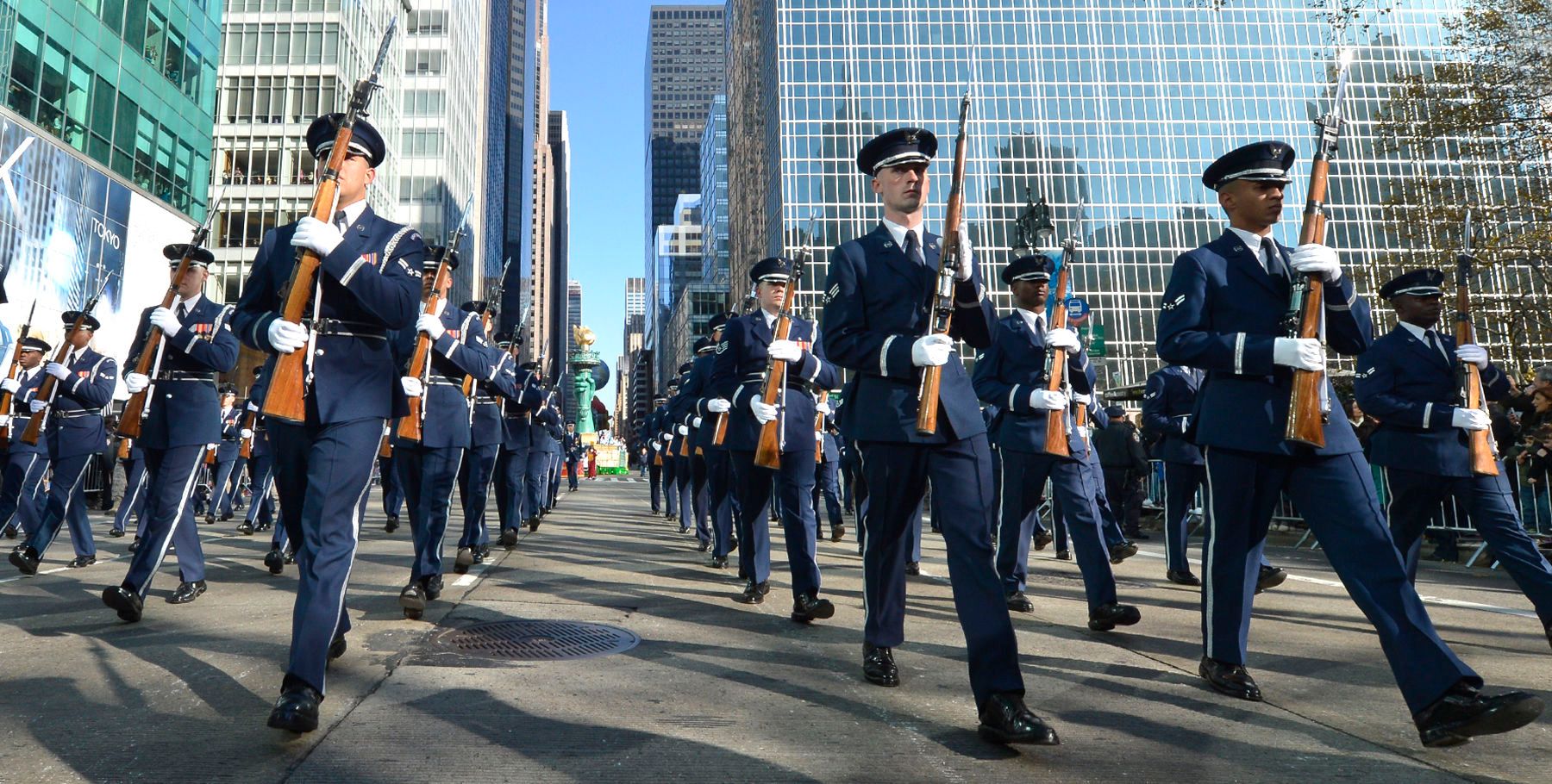 THE MACY's THANKSGIVING DAY PARADE.