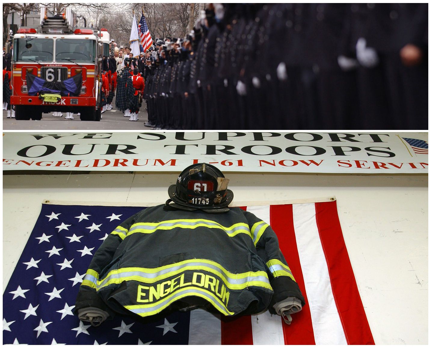 Funeral for Firefighter Chris Engeldrum.