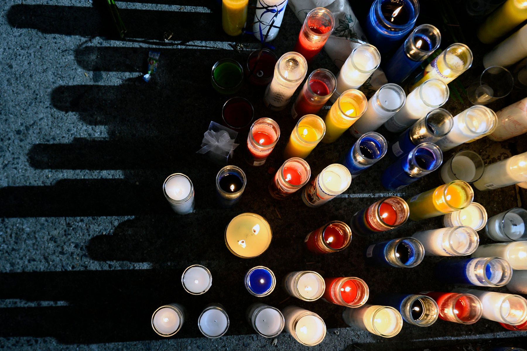 Candlelight vigil for two NYPD officers.