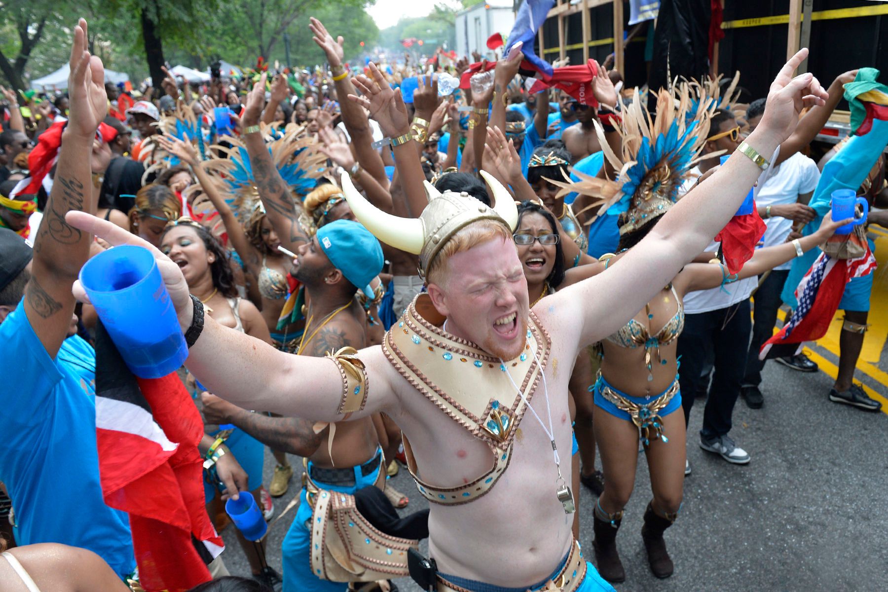 WEST INDIAN DAY PARADE IN BROOKLYN, NYC.