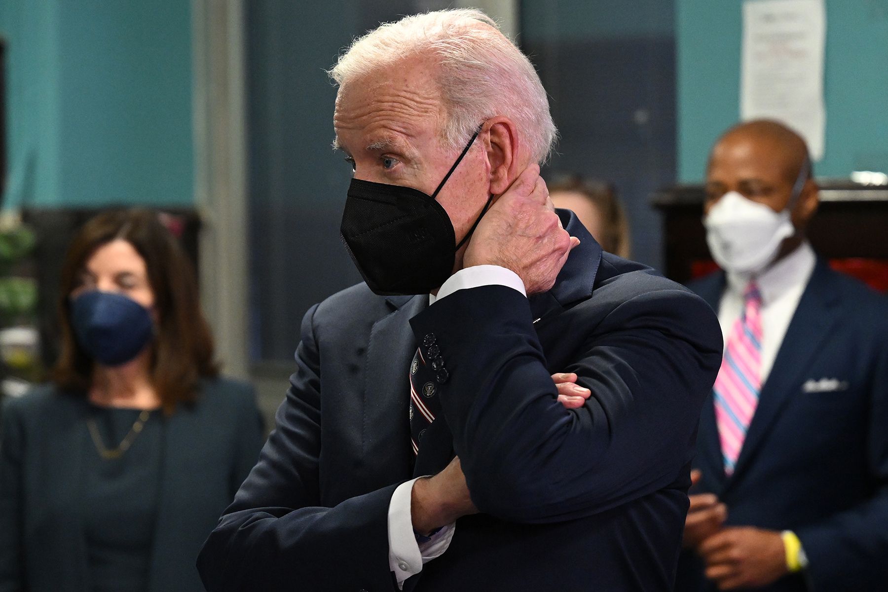 US President Joe Biden visits NYC