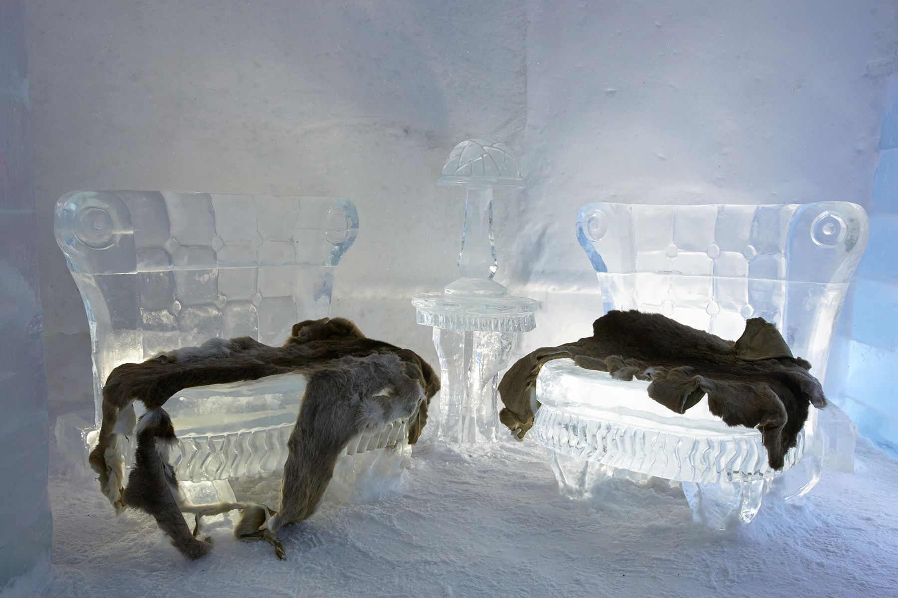 Ice Chairs, Hotel De Glace, Quebec