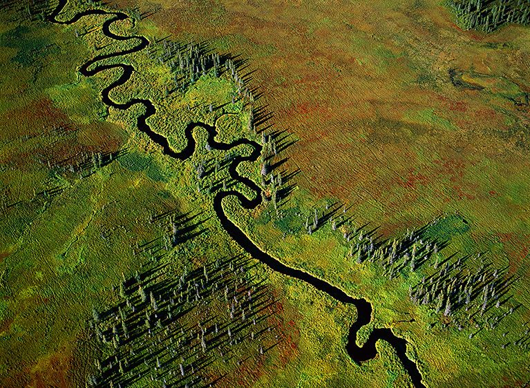 FISH PATHS AND CARIBOU TRACKS, 199820” x 24” / $1,50024” x 30” / $2,250The signed, limited edition of 33, includes all of the above sizes. Print will be shipped directly to client's framer. FISH PATHS AND CARIBOU TRACKS, 1998