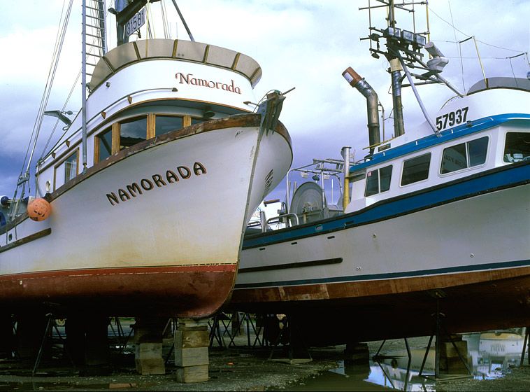 'Fleet Boats in Dry Dock', 1999For commercial use, please contact our studio:+1.310.472.3681peace2rth@mac.com FLEET BOATS IN DRY DOCK, 1999