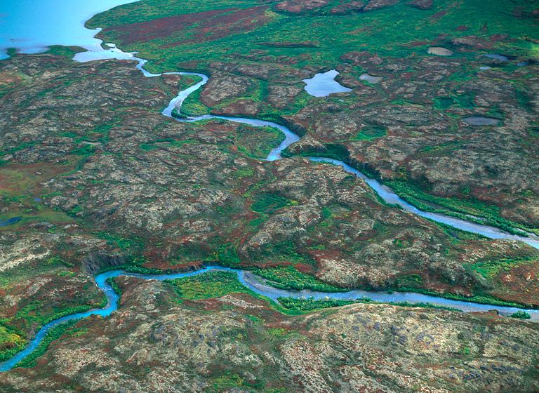'Heart Lake Outlet, Togiak NWR', 199920” x 24” / $1,50024” x 30” / $3,500The signed, limited edition of 33, includes all of the above sizes. Print will be shipped directly to client's framer. HEART LAKE OUTLET, TOGIAK NWR, 1999
