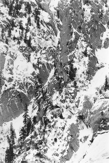 HIDDEN CANYON, 1977All prints are VINTAGE silver gelatinmade prior to 1984 by my hand.5" x 8" print only availble in portfolio.WINTERS: 1970-1980 complete portfolio of 24-signed, limited edition prints boxed w/catalog: $65,000 (Only 2 complete portfolios are still available.) HIDDEN CANYON, 1977
