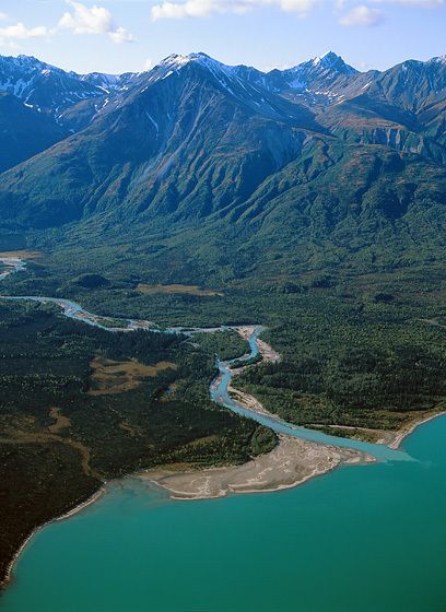 TRIBUTARY AT THE HEAD OF LAKE CLARK