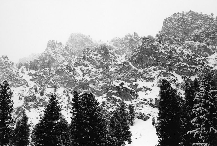 SAWTOOTH WALL, 1977All prints are VINTAGE silver gelatinmade prior to 1984 by my hand.1 - 5" x 8" signed as an Artist's Proof (A.P.): $5,000This image is mounted on a portfolio page.5" x 8" print only availble in portfolio.WINTERS: 1970-1980 complete portfolio of 24-signed, limited edition prints boxed w/catalog: $65,000 (Only 2 complete portfolios are still available.) SAWTOOTH WALL, 1977