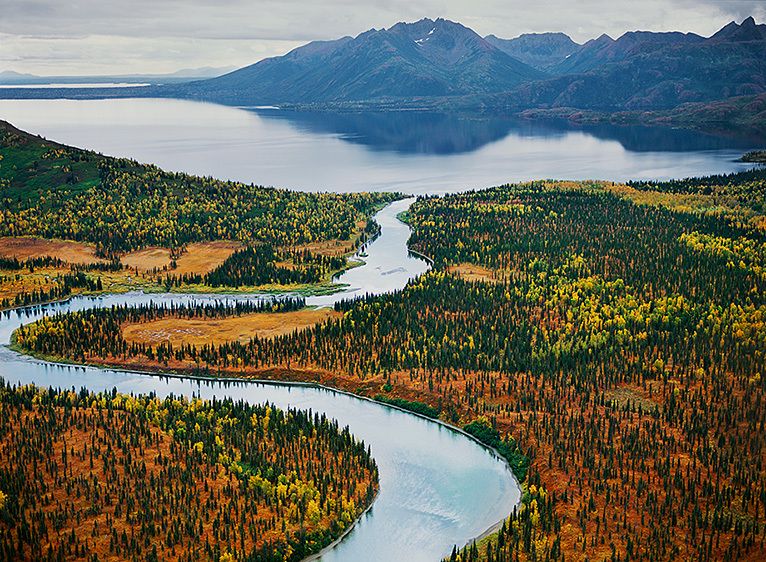 THE ALLEN RIVER ENTERS LAKE CHAUEKUKTULI, 2001Buy This Print
