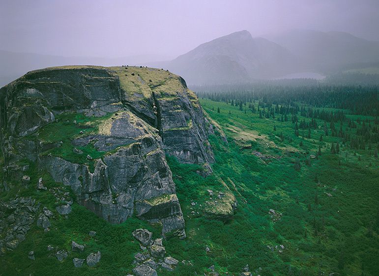 DOMES IN A RAIN SQUALL, 2001