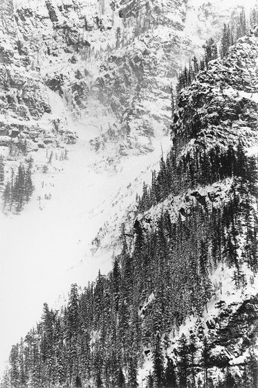 CHUTE DETAIL, 1974All prints are VINTAGE silver gelatinmade prior to 1984 by my hand.3"x 5", signed, limited edition of 12.Current price: $4,0005" x 8" print only availble in portfolio.WINTERS: 1970-1980 complete portfolio of 24-signed, limited edition prints boxed w/catalog: $65,000 (Only 2 complete portfolios are still available.) CHUTE DETAIL, 1974