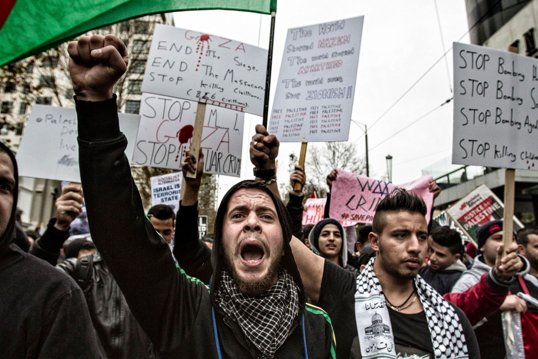 Pro Palestinian Rally in Melbourne Australia