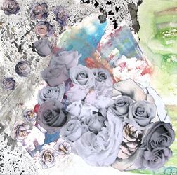 FloralMixed media and collage on paper.201143 x 43€150