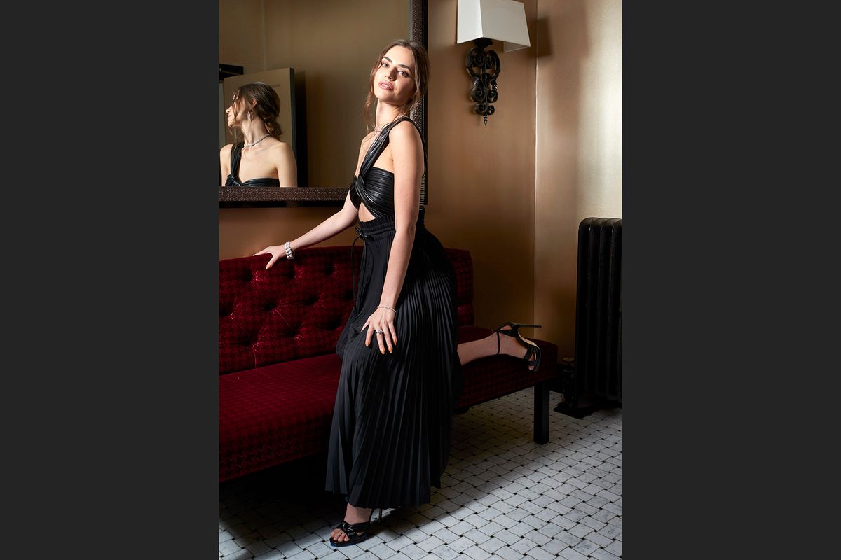 Dress by A.L.C and Shoes by Jimmy Choo