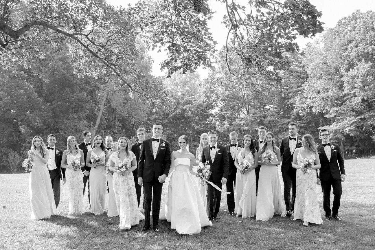 View Fine Art Portfolios Wedding bridal party in a garden