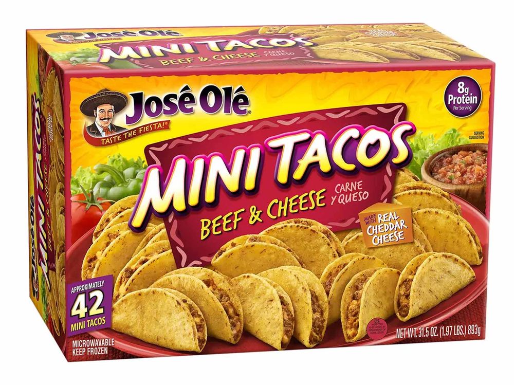 Jose Ole beef and cheese mini tacos