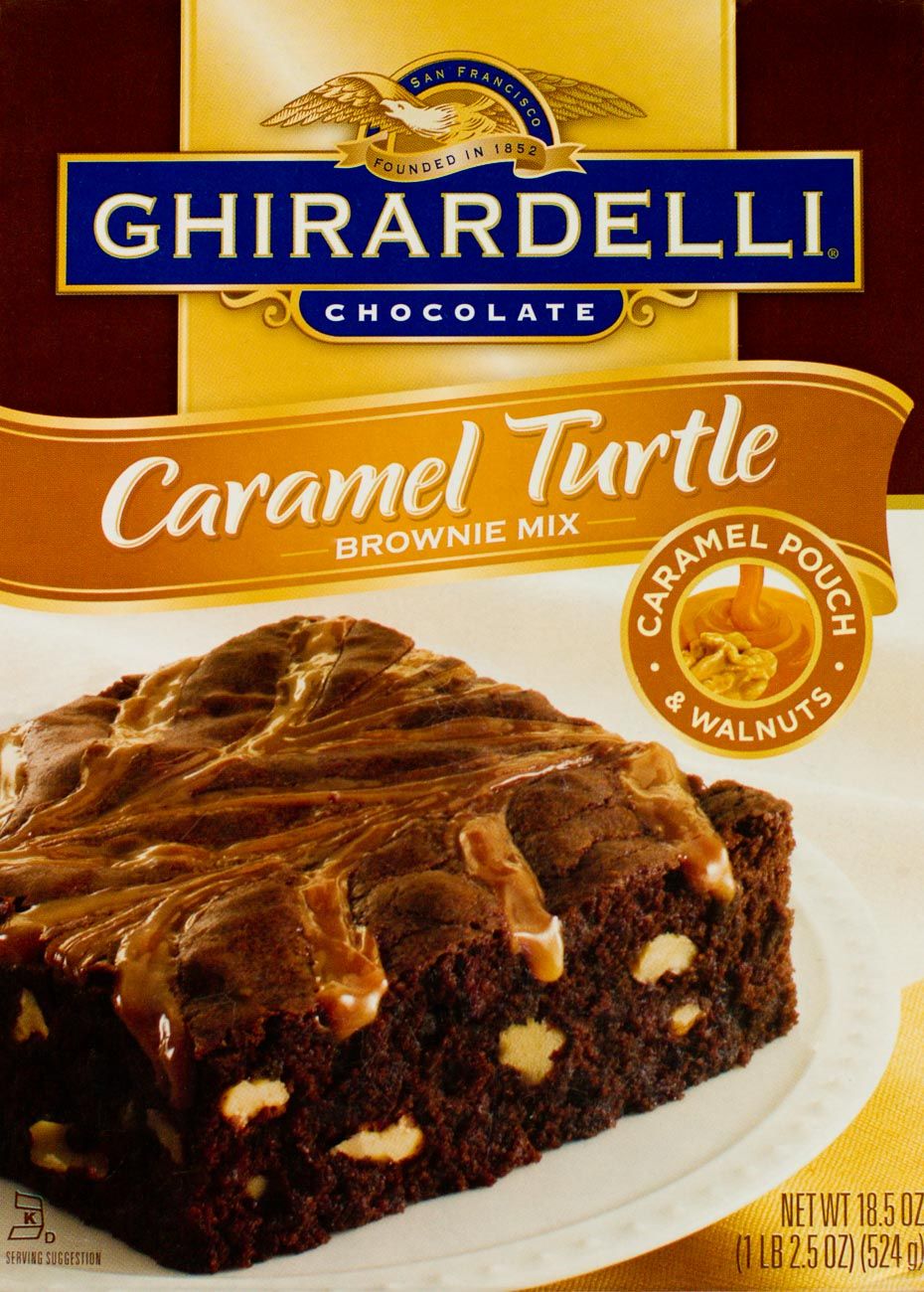 Ghirardelli chocolate brownie packaging